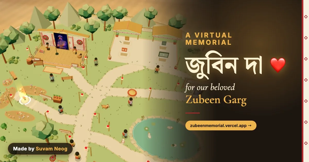 Zubeen Garg Virtual Memorial preview